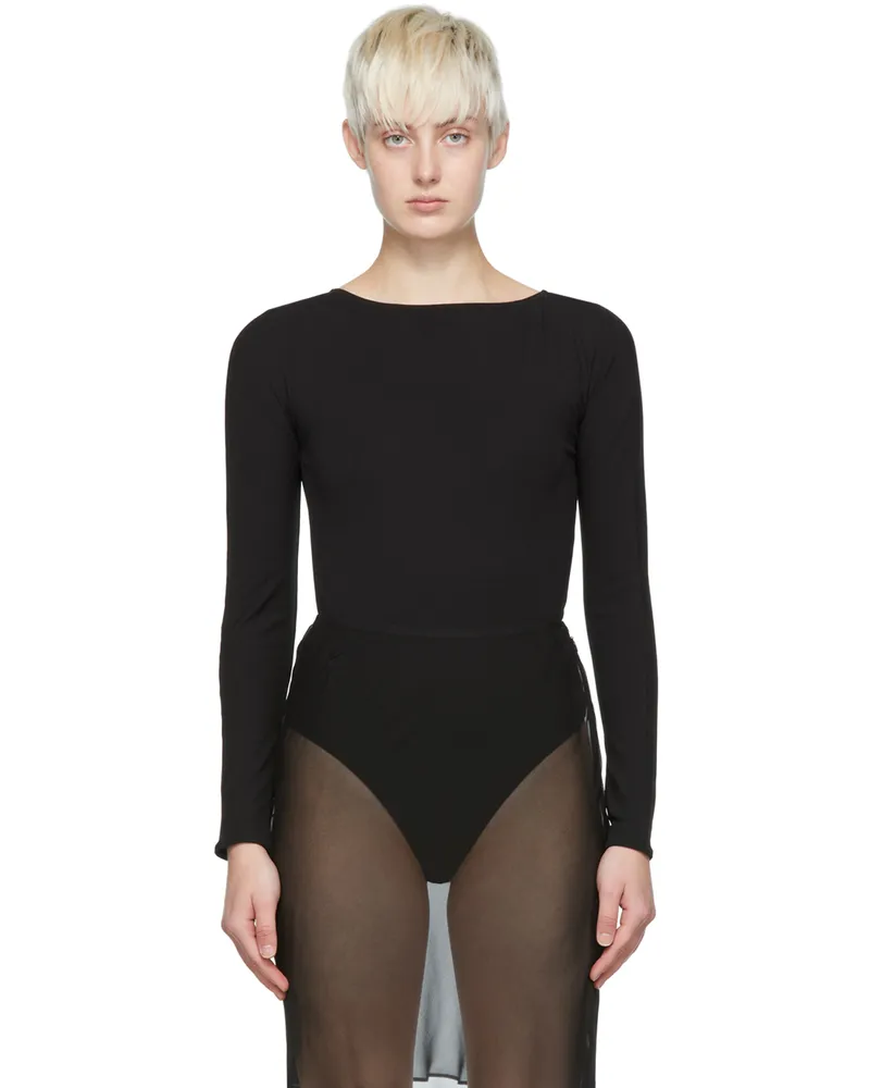 Wolford Black Nao Takekoshi Edition 'The Back-Cut-Out' Bodysuit 7005