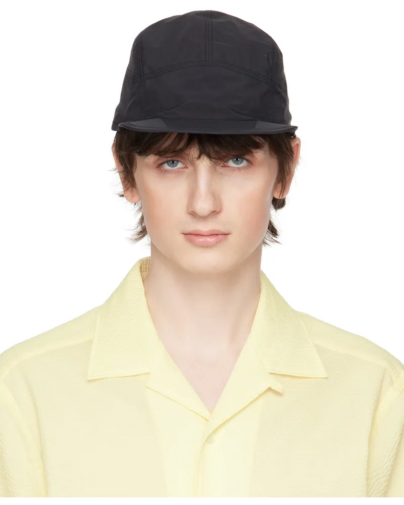Ermenegildo Zegna Black Perforated Cap Bk1