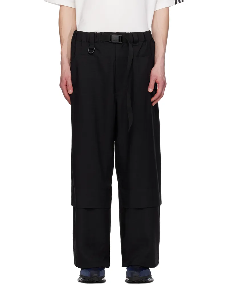 Y-3 Black Sport Uniform Trousers Black