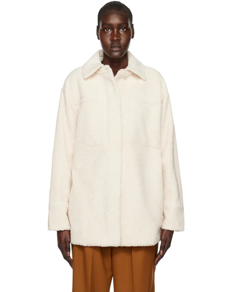 Vince Off-White Oversized Shirt Jacket Chiffon-281chf