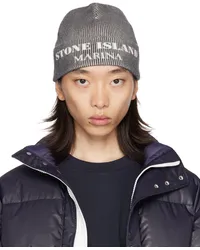 Stone Island Gray 'Marina' Beanie Vink