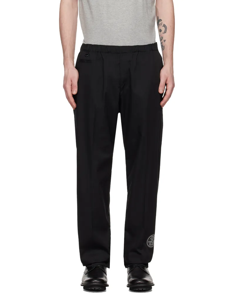 Undercover Black Embroidered Trousers Black