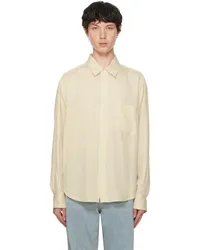 RECTO Beige Striped Shirt Light