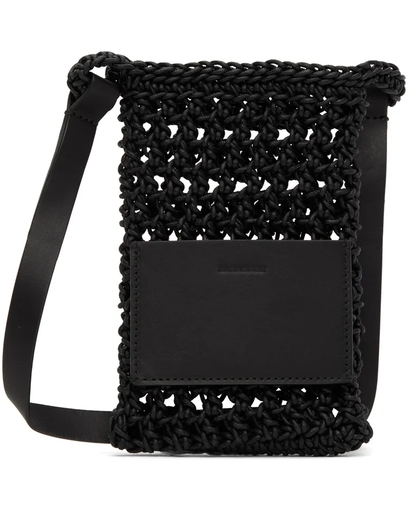 Jil Sander Black Net Passport Holder 001