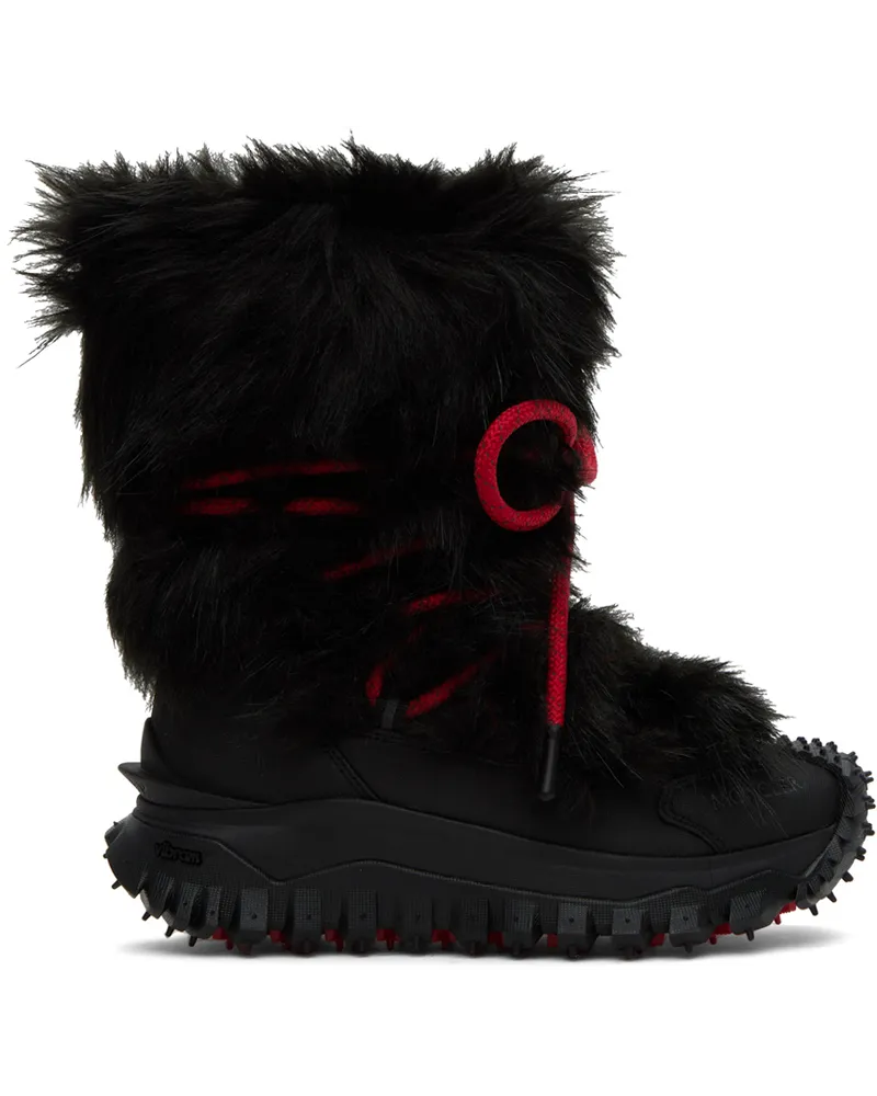 Moncler Black Trailgrip Apres High Boots Black