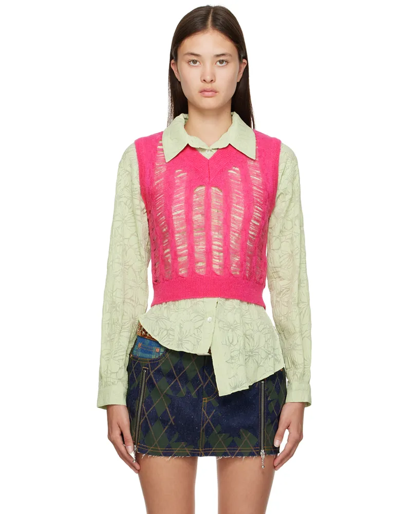 Andersson Bell Pink Meadow Vest Fuchsia