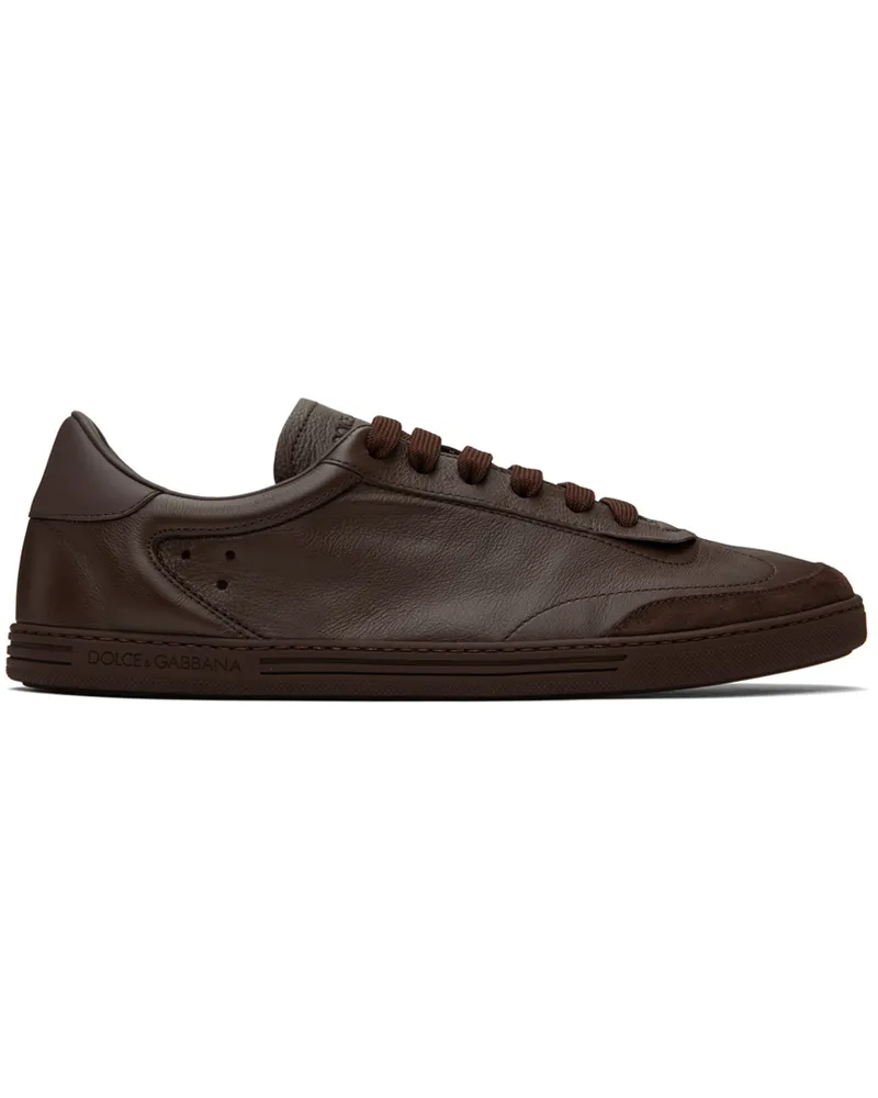 Dolce & Gabbana Brown Saint Tropez Sneakers Moro