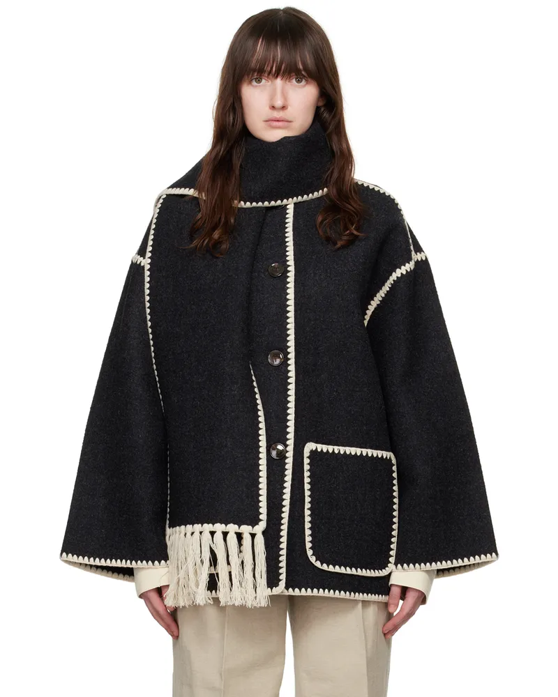 Totême Gray Embroidered Jacket 359