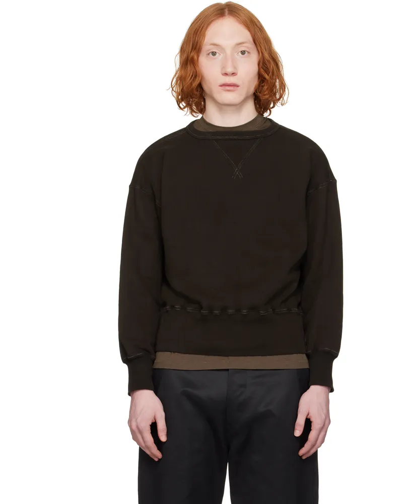 Taiga Takahashi Brown Lot. 603 Sweatshirt Mud