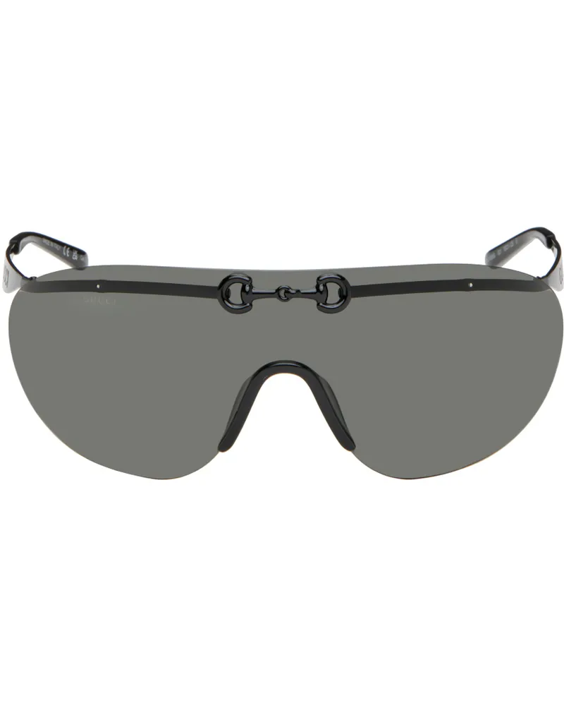 Gucci Black Horsebit Sunglasses 001