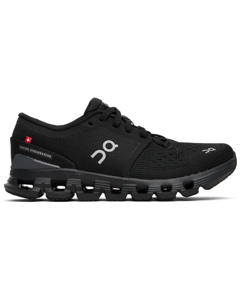ON Black Cloud X 4 Sneakers Black