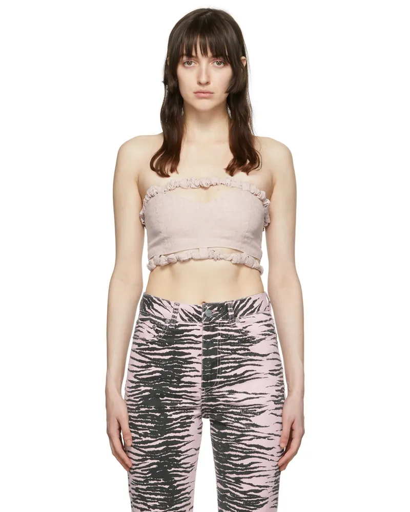 Ganni Purple Hemp Tube Top 428