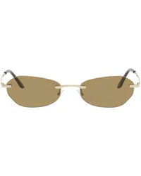 Our Legacy Gold Adorable Sunglasses Kakihara