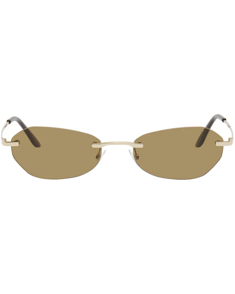 Our Legacy Gold Adorable Sunglasses Kakihara