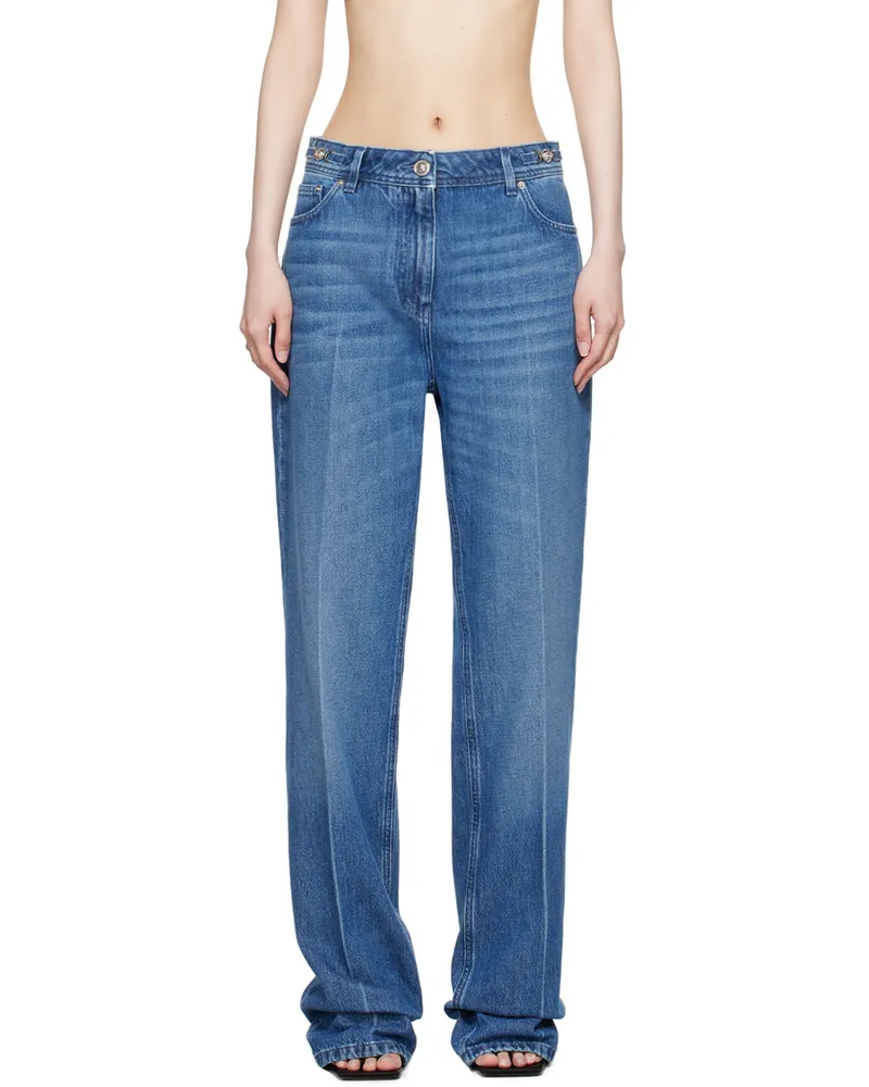 Versace Blue Medusa '95 Boyfriend Jeans 1d030