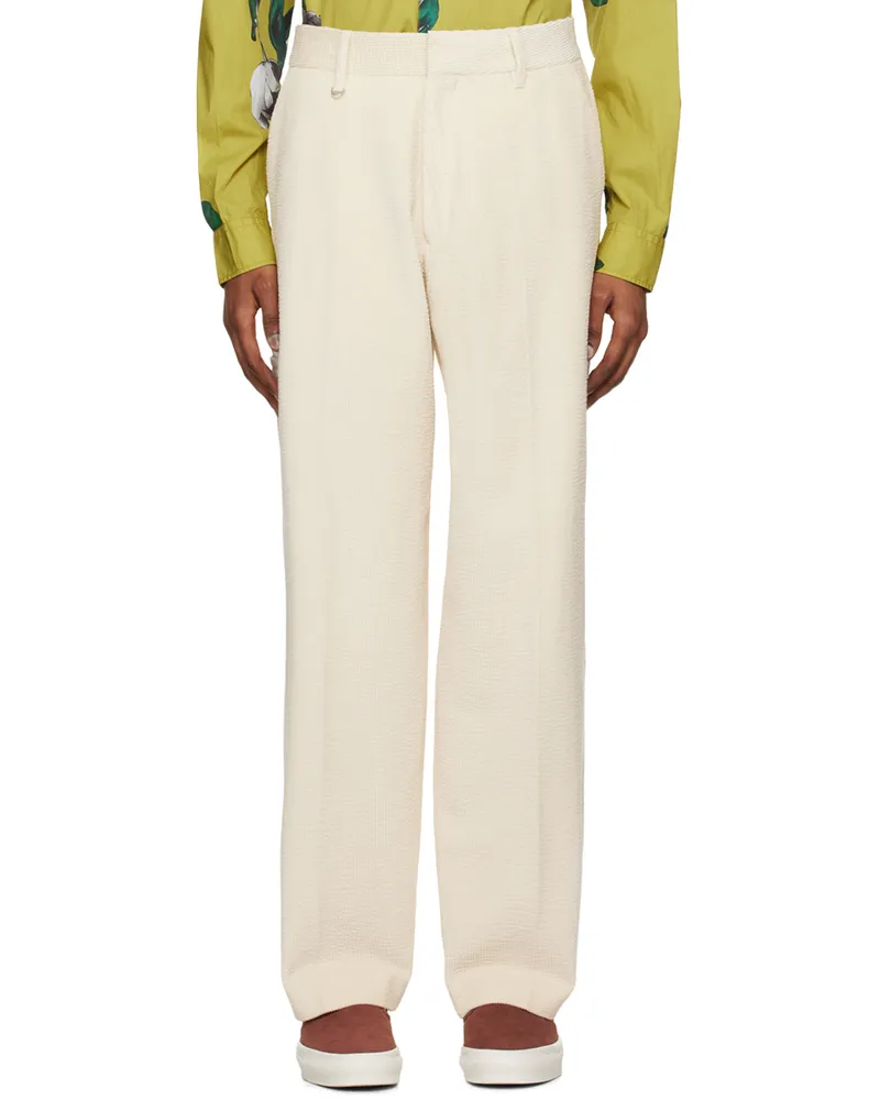 Pop Trading Company Off-White Paul Smith Edition Trousers Cream