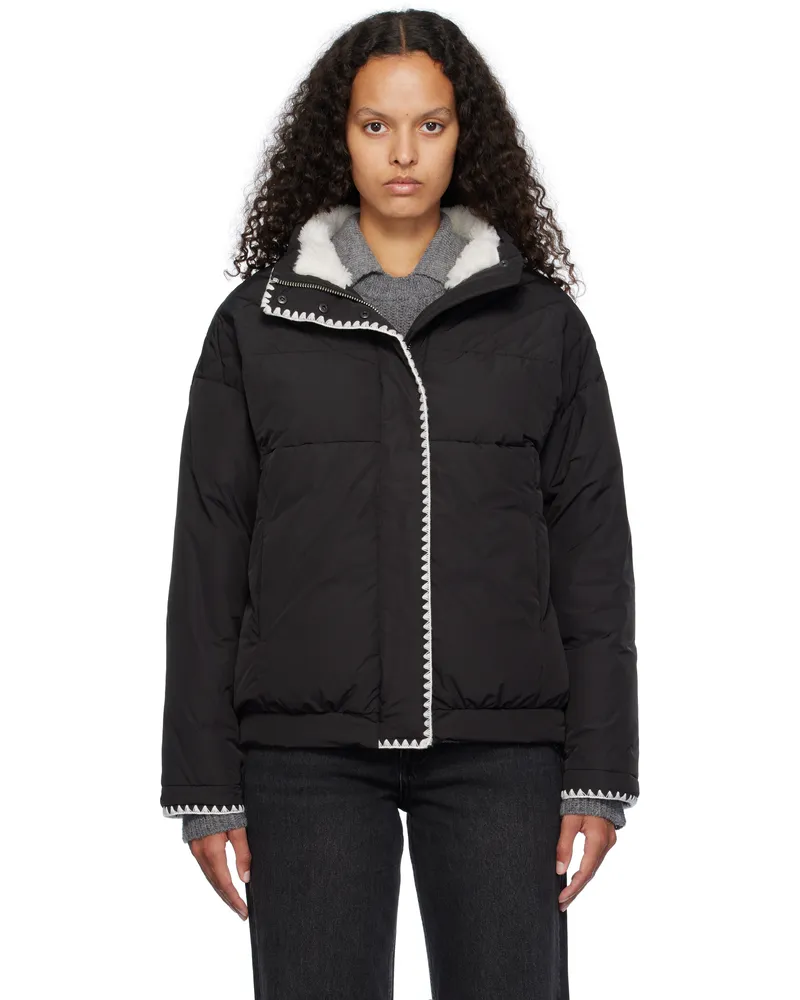 Rag & Bone Black Ingrid Puffer Down Jacket Black