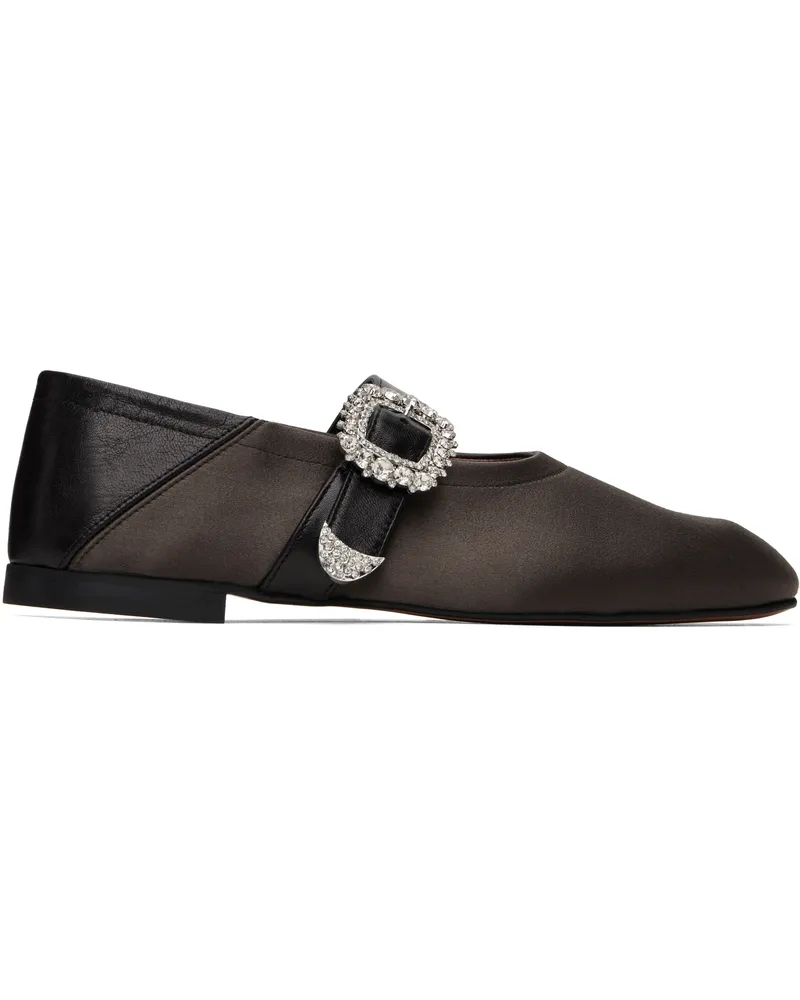 Wales Bonner Brown & Black Glide Ballerina Flats 20110