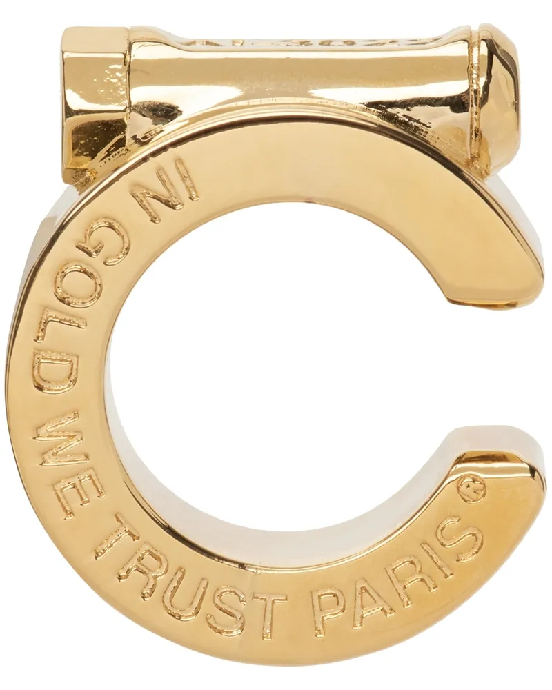 In Gold We Trust Paris Gold Piston Ear Cuff Gold