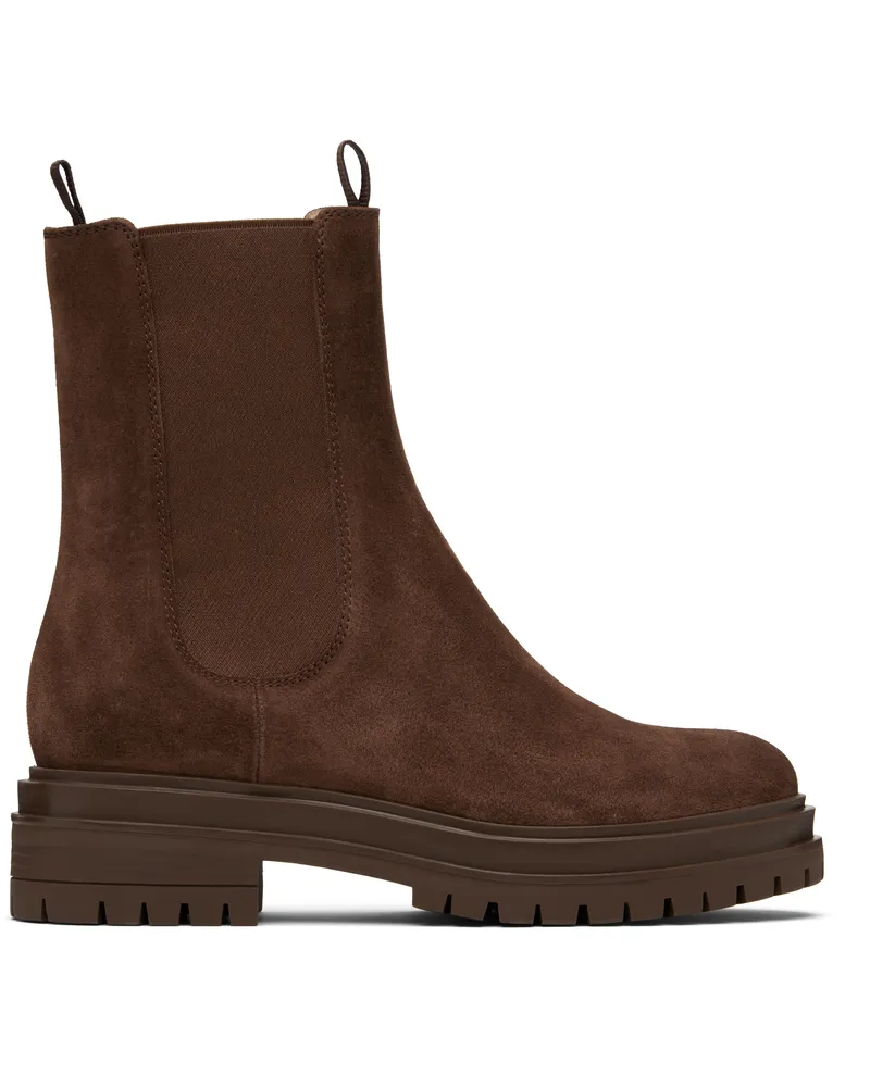 Gianvito Rossi Brown Chester Chelsea Boots Brown