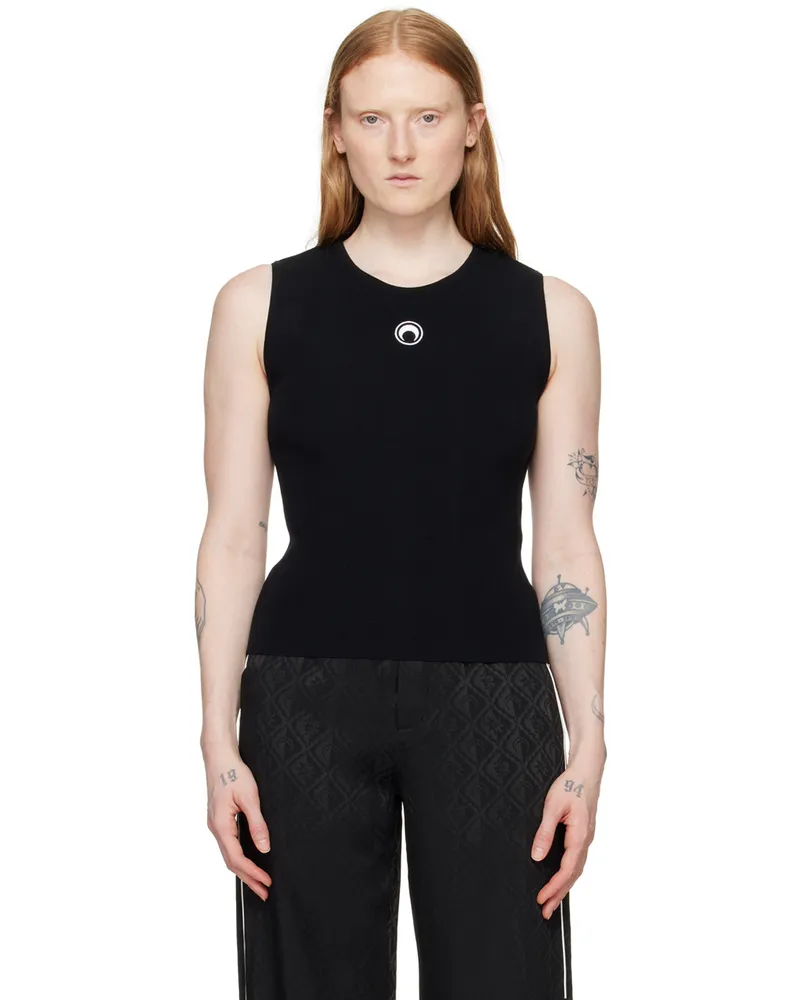 Marine Serre Black Core Sleeveless Crewneck Bk99