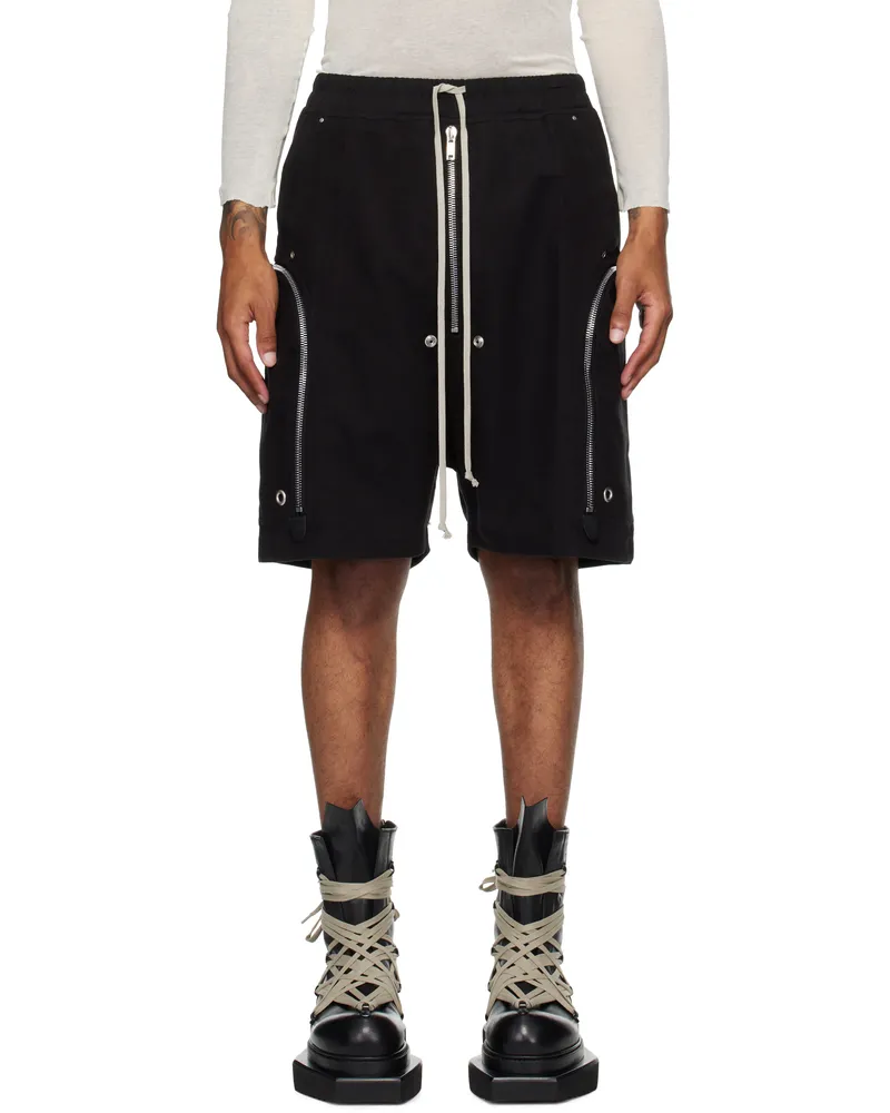 Rick Owens Black Concordians Bauhaus Bela Shorts 09