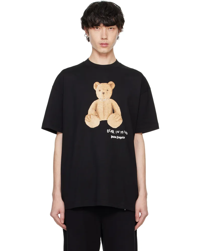 Palm Angels Black 'Bear In Mind' T-shirt Black