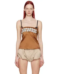 Meryll Rogge Brown Crystal Camisole Bronze