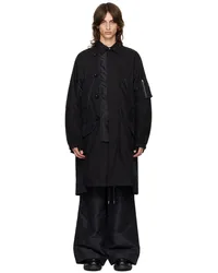 Sacai Black Military Coat Blackxblack