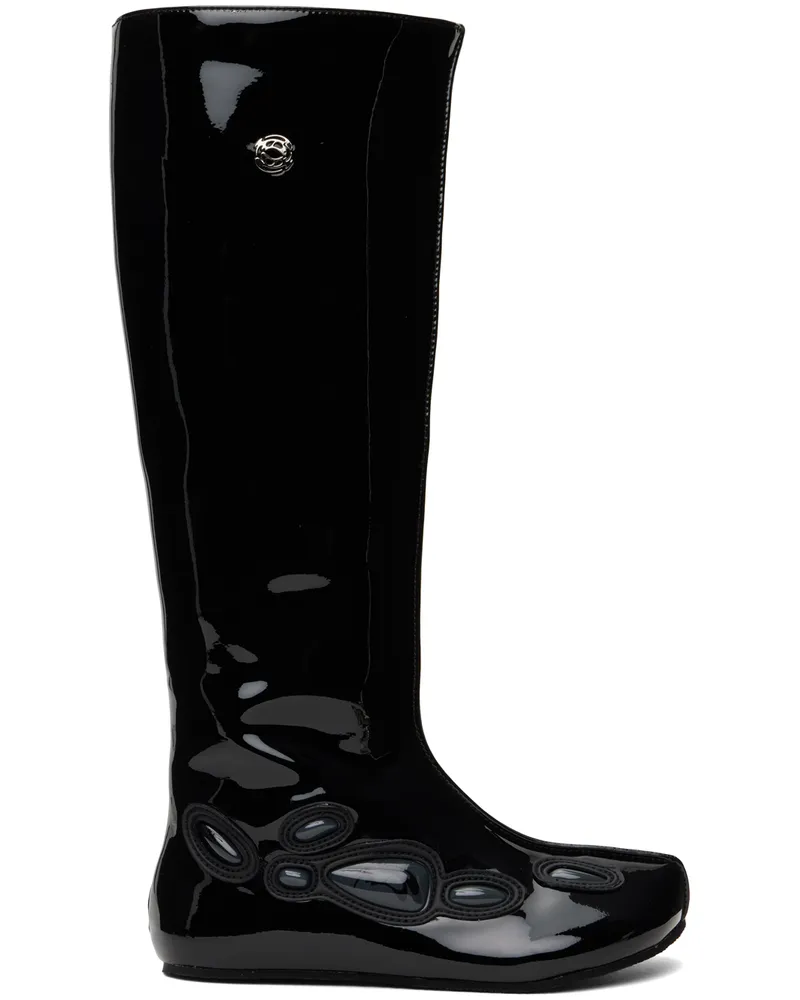Rombaut SSENSE Exclusive Black Alien Barefoot Tall Boots Black