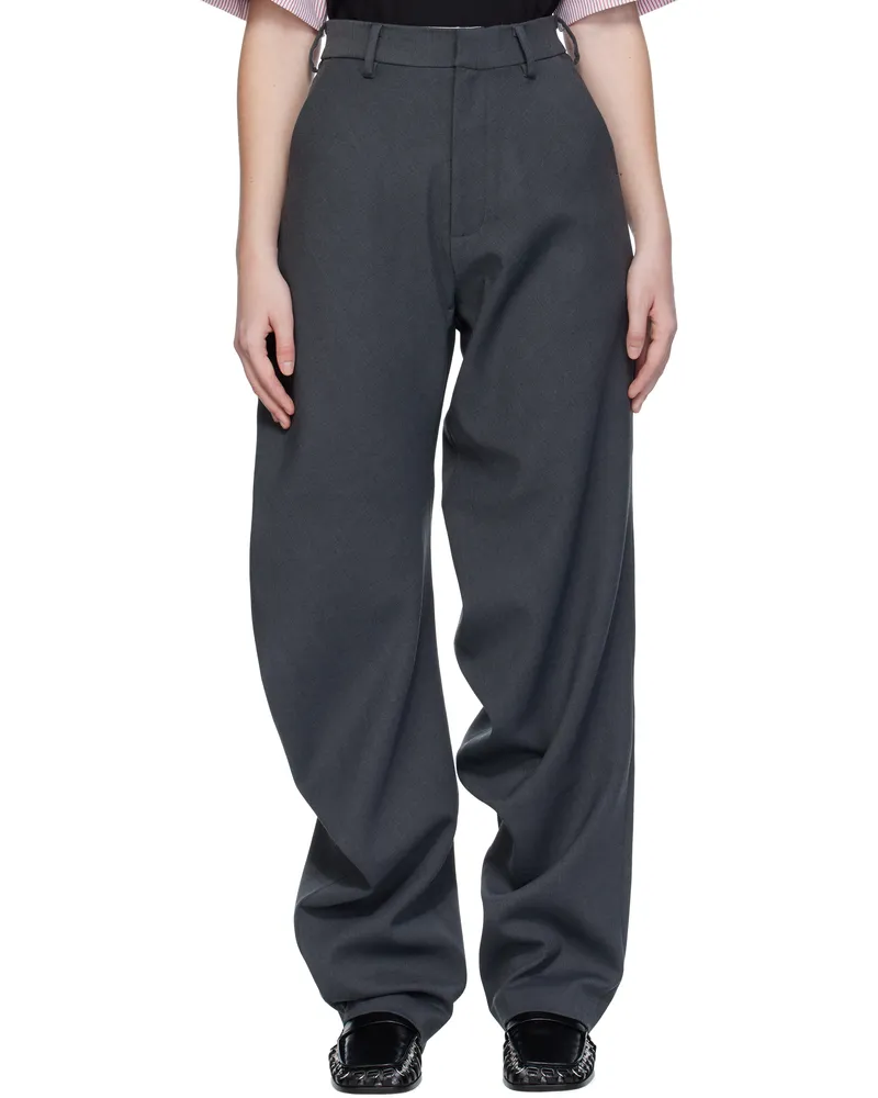 Charles Jeffrey Loverboy Gray Topsy Turvy Trousers Grey
