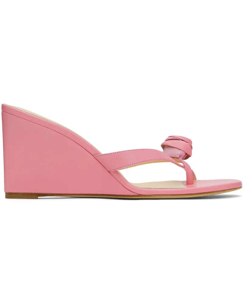 Magda Butrym Pink Wedge Heeled Sandals Pink