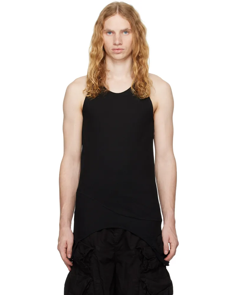 Julius Black Loop Membrane Tank Top Black