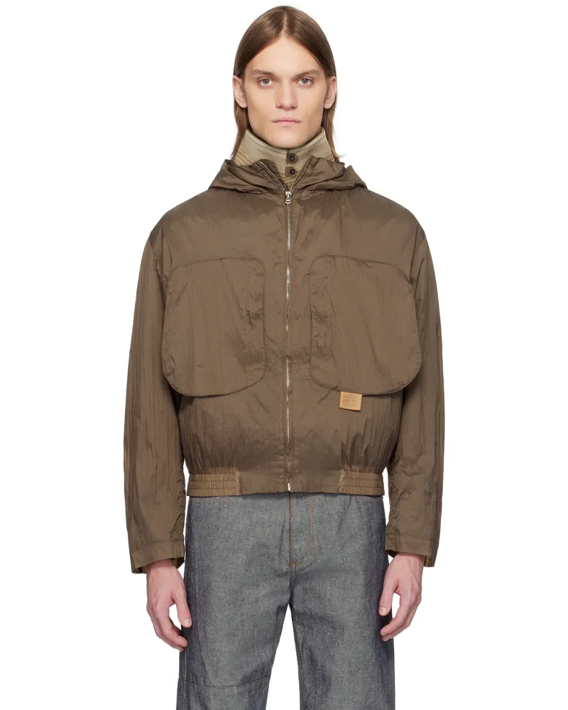 RANRA Brown Purs Light Nylon Jacket C703