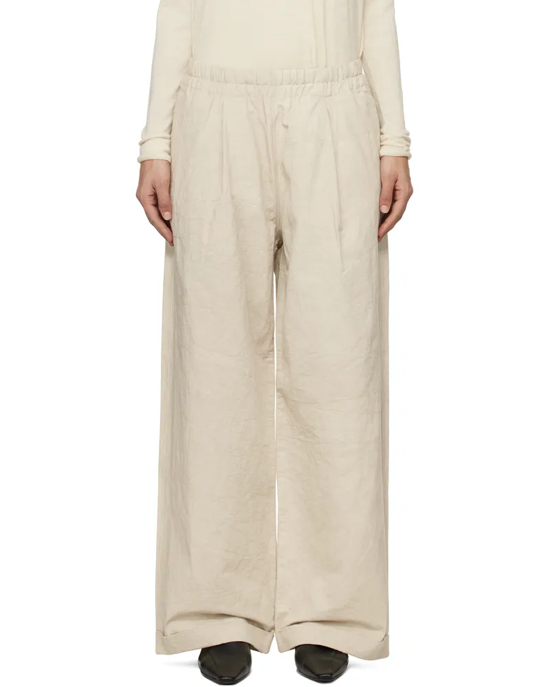 Lauren Manoogian Beige Tall Trousers P01