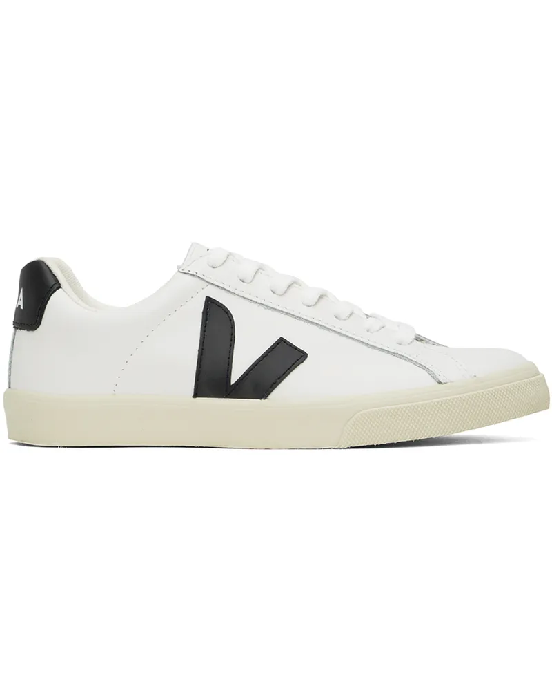 VEJA White Esplar Leather Sneakers White_black