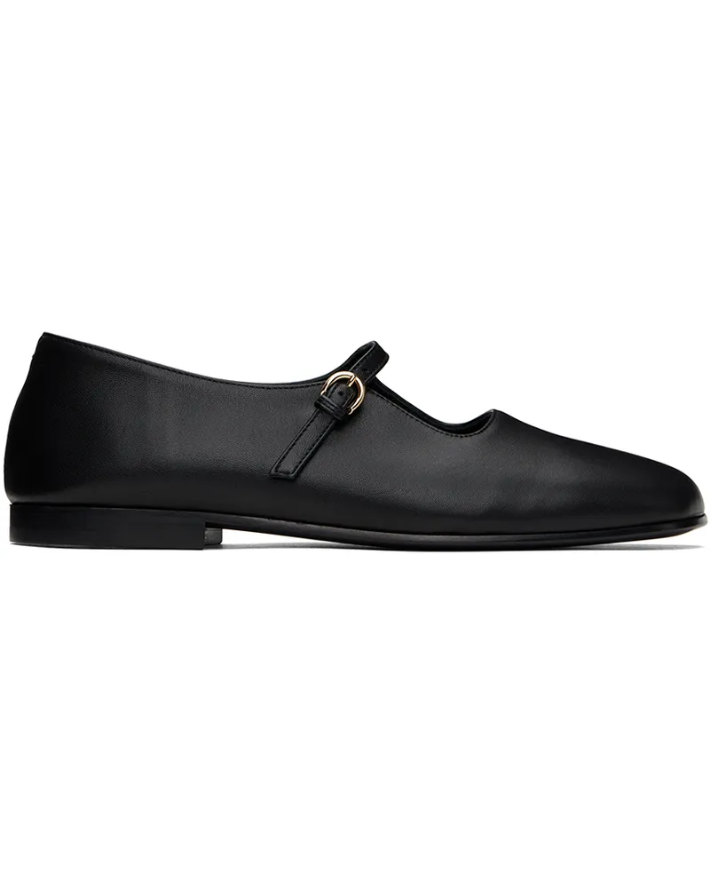 Co Black Square Toe Mary Jane Ballerina Flats 001
