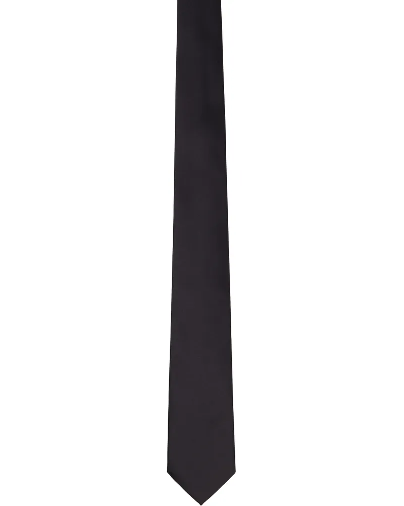 Ferragamo Black Silk Tie New