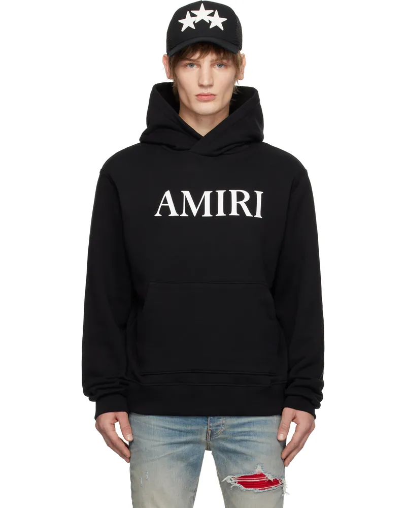 Amiri Black Core Logo Hoodie Black