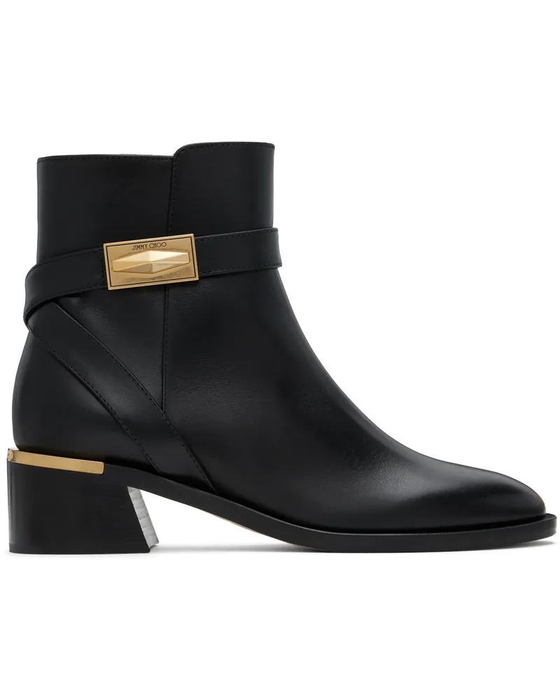 Jimmy Choo Black Diantha 45 Boots Black