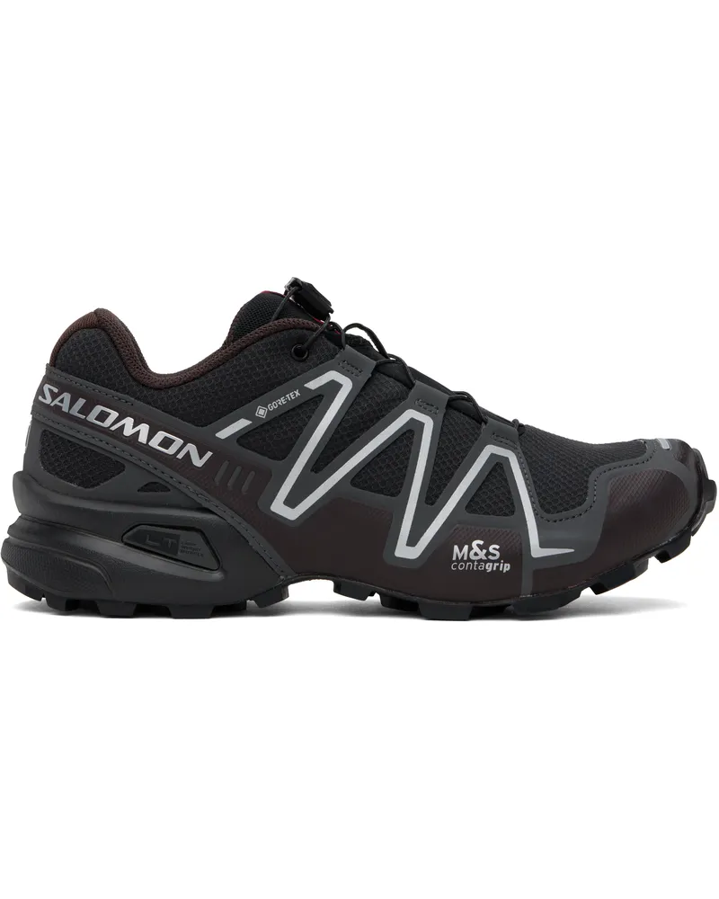 Salomon Black & Brown Speedcross 3 GORE-TEX Sneakers Black