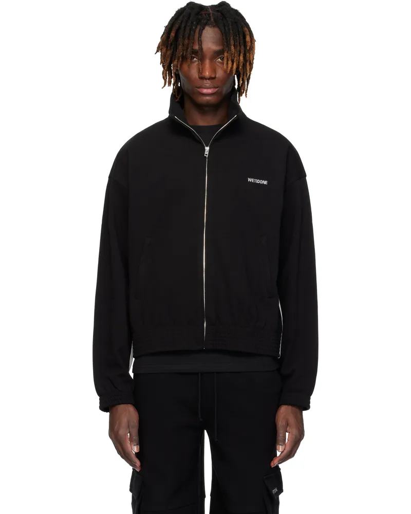 WE 11 DONE Black Contrast Track Jacket Black
