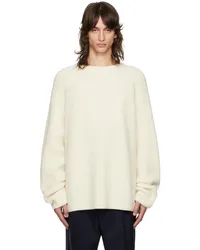 FRANKIE Shop Off-White Carter Crewneck Sweater Beige