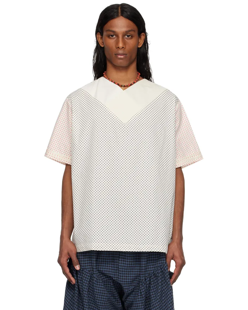 SC103 SSENSE Exclusive White & Black Alps Top Dot