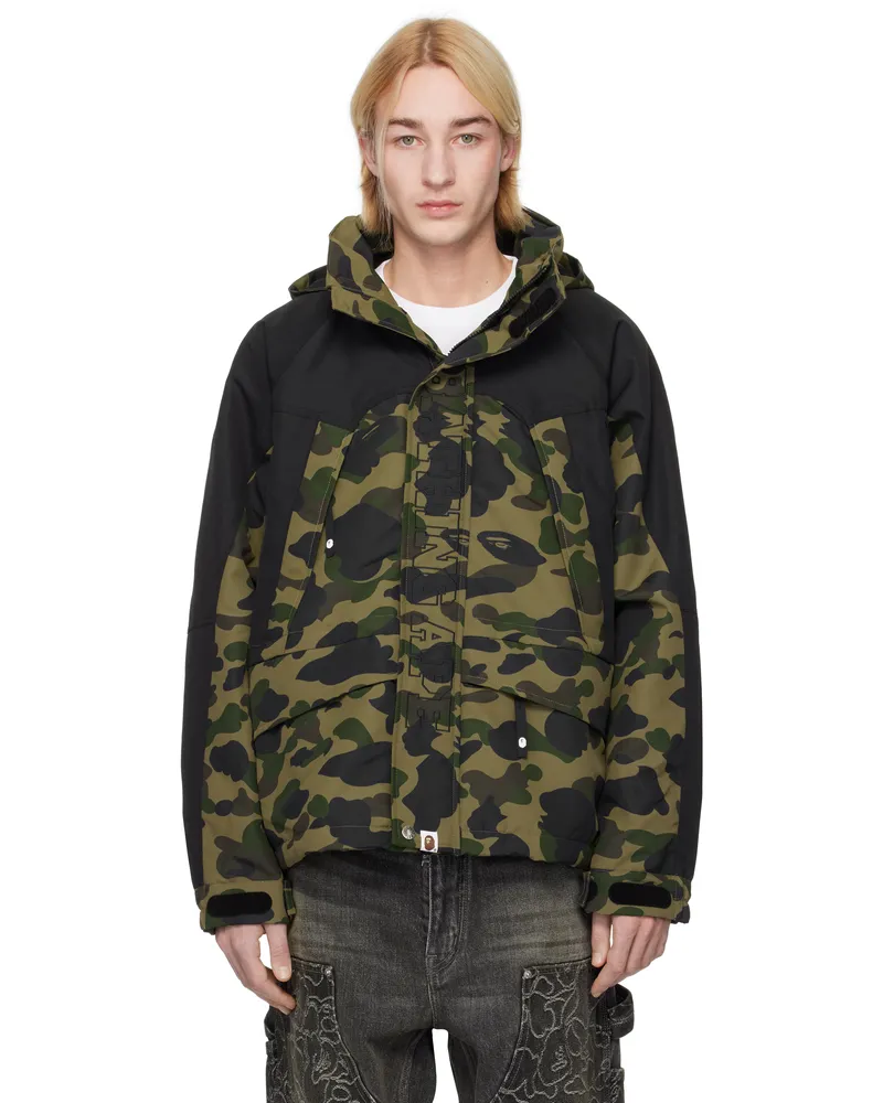 BAPE Green 1st Camo Snowboard Jacket Green
