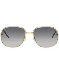 Casablanca Paris Gold Square Metal Sunglasses Ylwgld