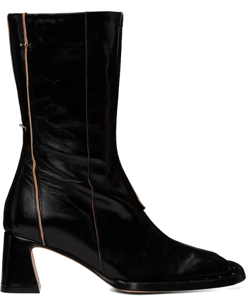 Miista Black Greer Ankle Boots Black
