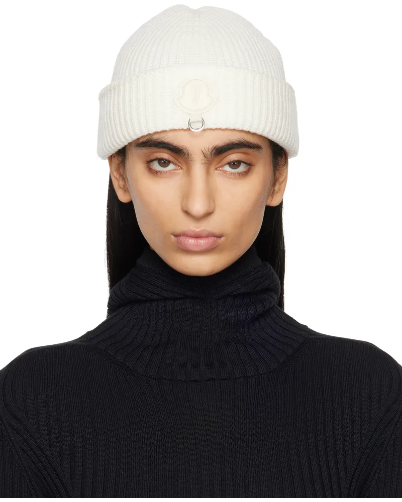 Moncler Moncler x Willow Smith White Wool Beanie 002