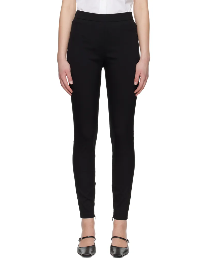 Marni Black Stretch Poplin Marni Symbol Trouser Leggings 00n99