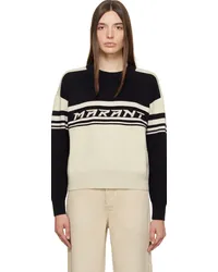 Étoile Isabel Marant Off-White & Black Callie Sweater 01bk